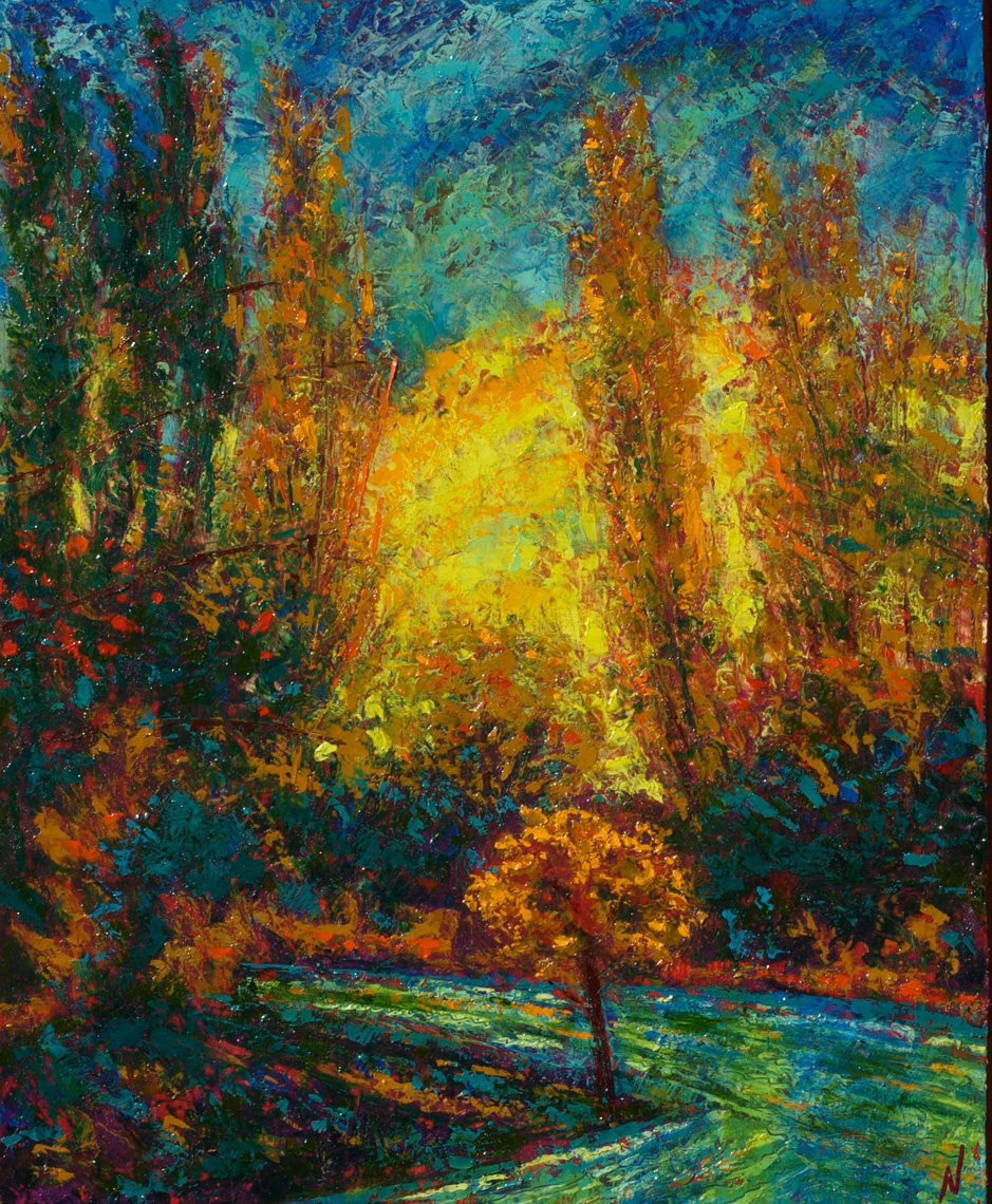 Dance-of-Autumn-Rio-Grande-oil-on-panel-13x16