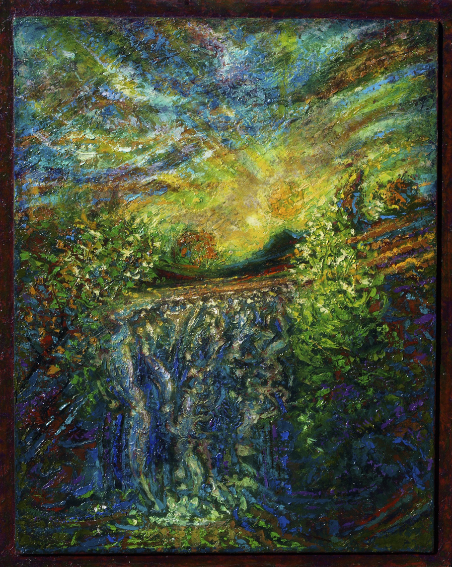 Waterfall of Light 20" x 25" oil on panel 1,850.000
